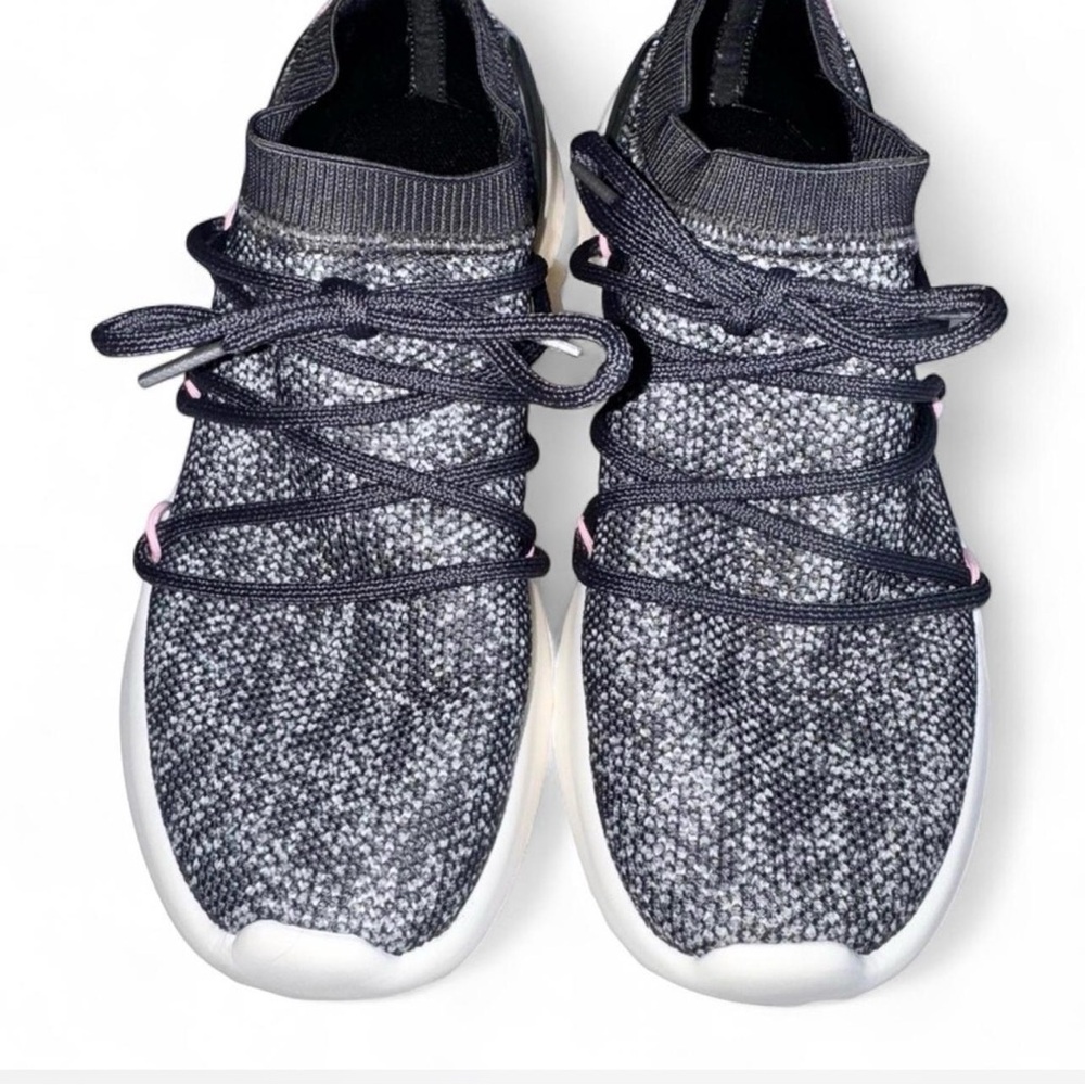 Adidas Cloudfoam Pure Sneakers - Black/White/Pink - Size 6.5